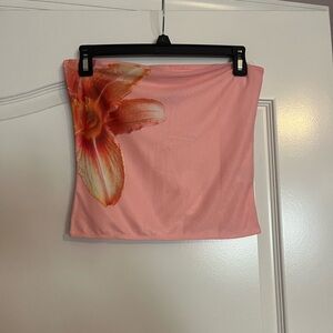Peppermayo Pink Floral Crop Top